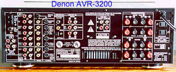 Rear of Denon AVR-3200