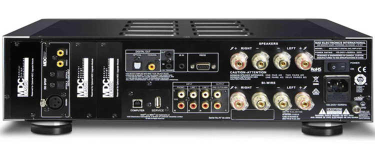 NAD M32 DirectDigital Amplifier Rear View