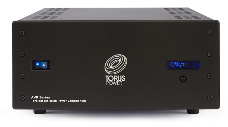 Torus Power AVR20 Toroidal Isolation Power Transformer - Front Black