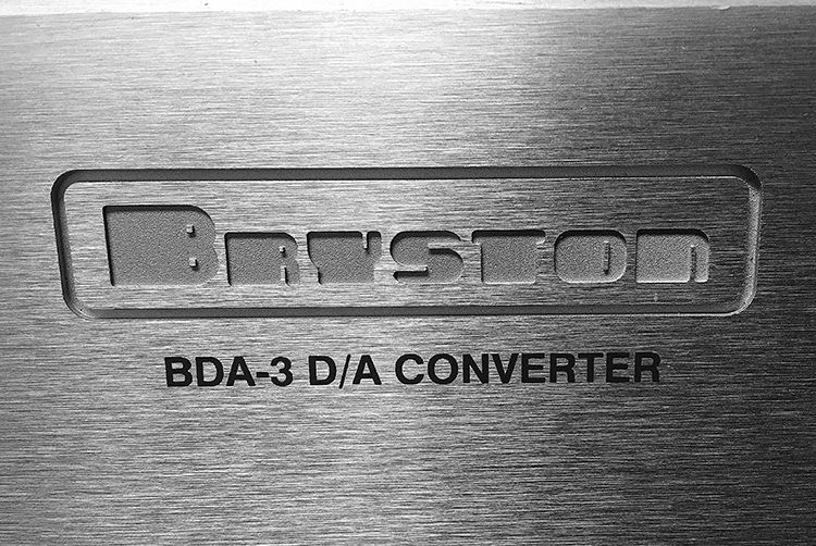 Bryston BDA-3 Nameplate