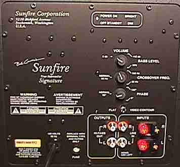 Sunfire Subwoofer Panel