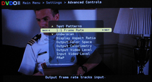 DVDO Edge Video Processor advanced controls