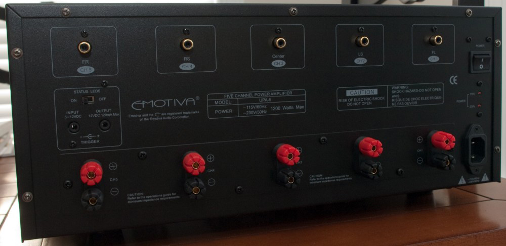 5 channel power amplifier