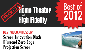 Best Video Accessory - Screen Innovation Black Diamond Zero Edge Projection Screen