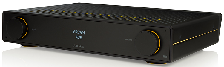 ARCAM A25 Integrated Amplifier Angle View