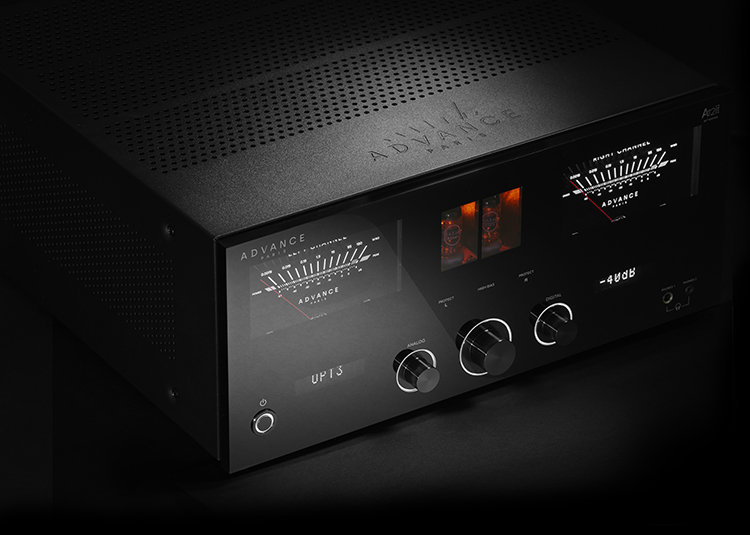 Advance Paris A12 APEX integrated amplifier Front Angle View