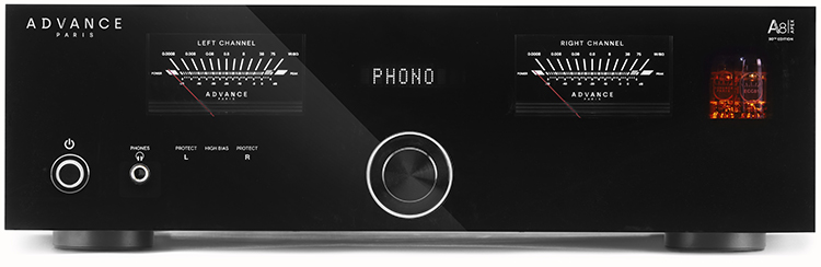 Advance Paris A8 APEX integrated amplifier Front View