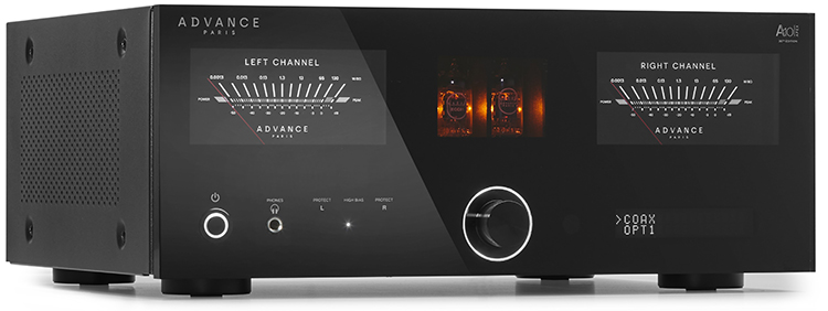 Advance Paris A10 APEX integrated amplifier Front Angle View
