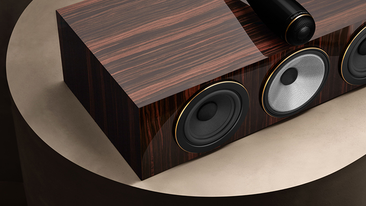 Bowers & Wilkins HTM71 S3 Signature Center-channel Speaker (Datuk Gloss Finish) Angle View