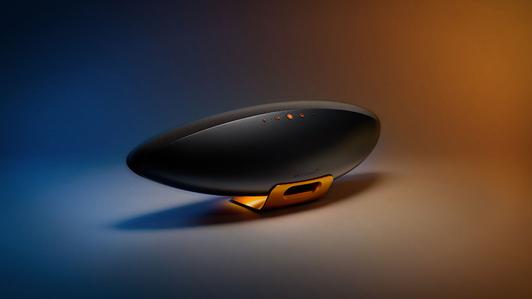 Bowers and Wilkins Zeppelin McLaren Edition wireless speaker Rear Angle View