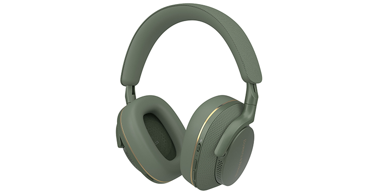 Bowers and Wilkins Px7 S2e headphone (Forest Green finish) Angle View