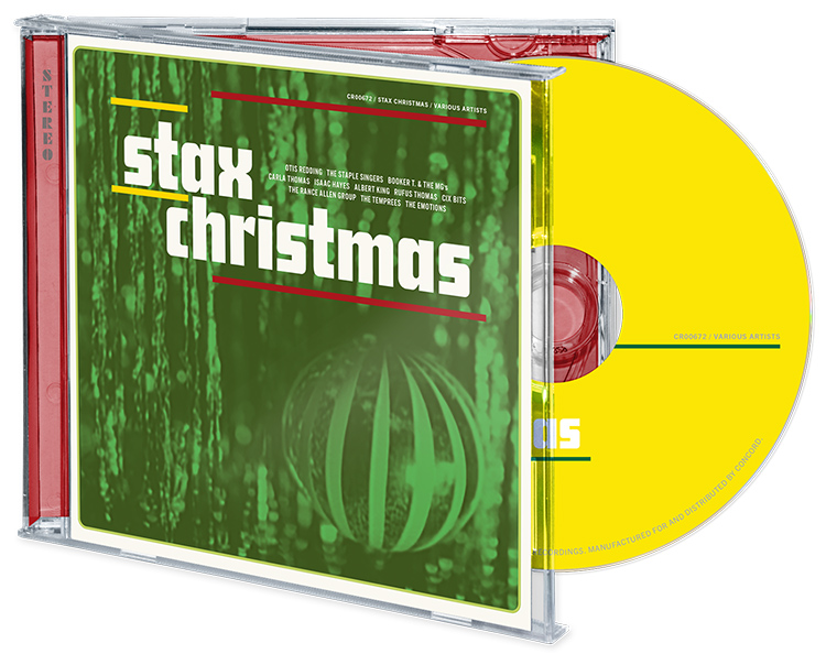 Stax Christmas CD Album Angle View Cover (Yellow Wax Finish)