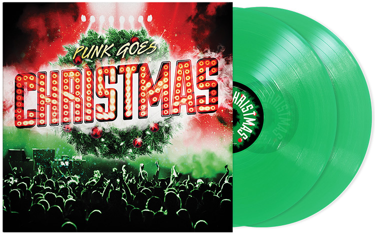 Punk Goes Christmas (45 RPM 2-LP set; Green Vinyl) by Various Artists limited-edition vinyl music record pressing