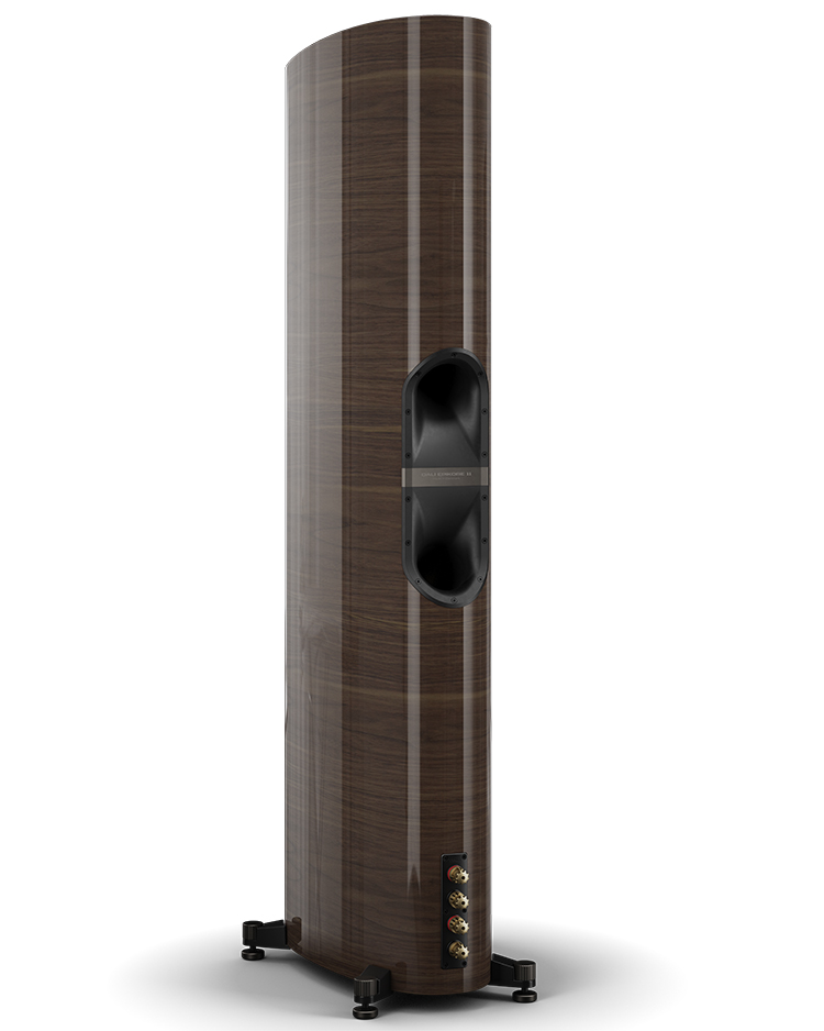 DALI EPIKORE 11 Floorstanding Loudspeaker (High Gloss Walnut Finish) Rear Angle View