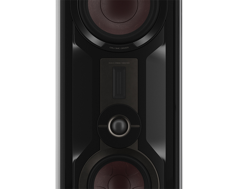 DALI EPIKORE 11 Loudspeaker (Black High Gloss Finish) Close-up View