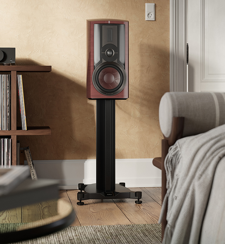 DALI EPIKORE 3 three-way stand-mount loudspeaker Living Room Lifestyle View