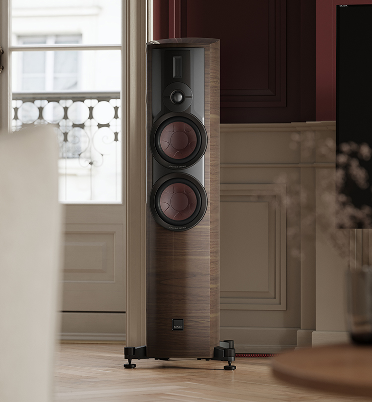DALI EPIKORE 7 3½-way floorstander loudspeaker Living Room Lifestyle View