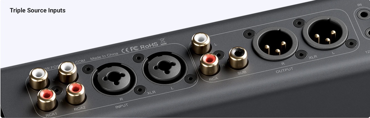 Fosi ZP3 Preamplifier Rear View Fosi ZP3 Preamplifier Rear View