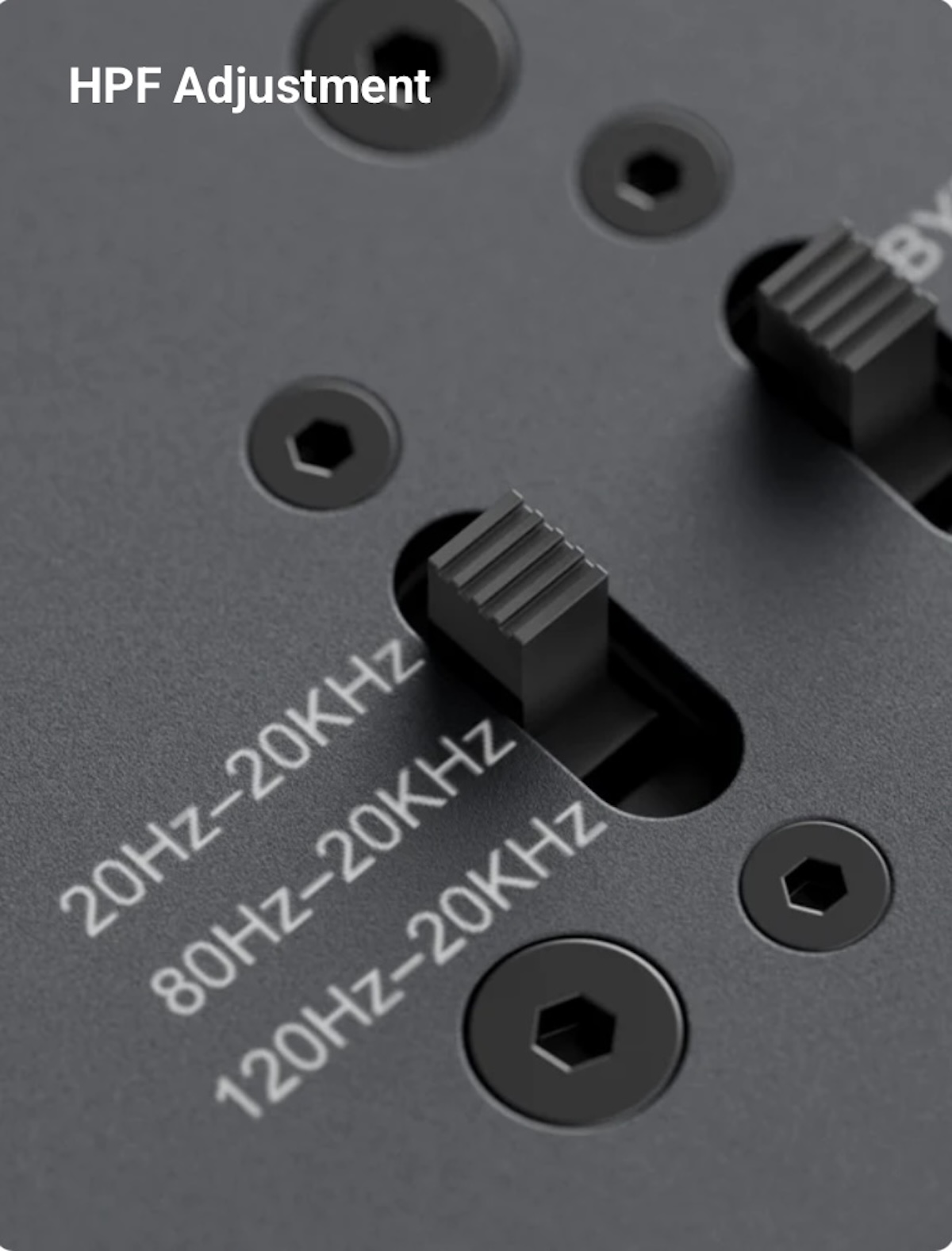Fosi V3 Mono Power Amplifier Crossover Controls Fosi V3 Mono Power Amplifier Crossover Controls