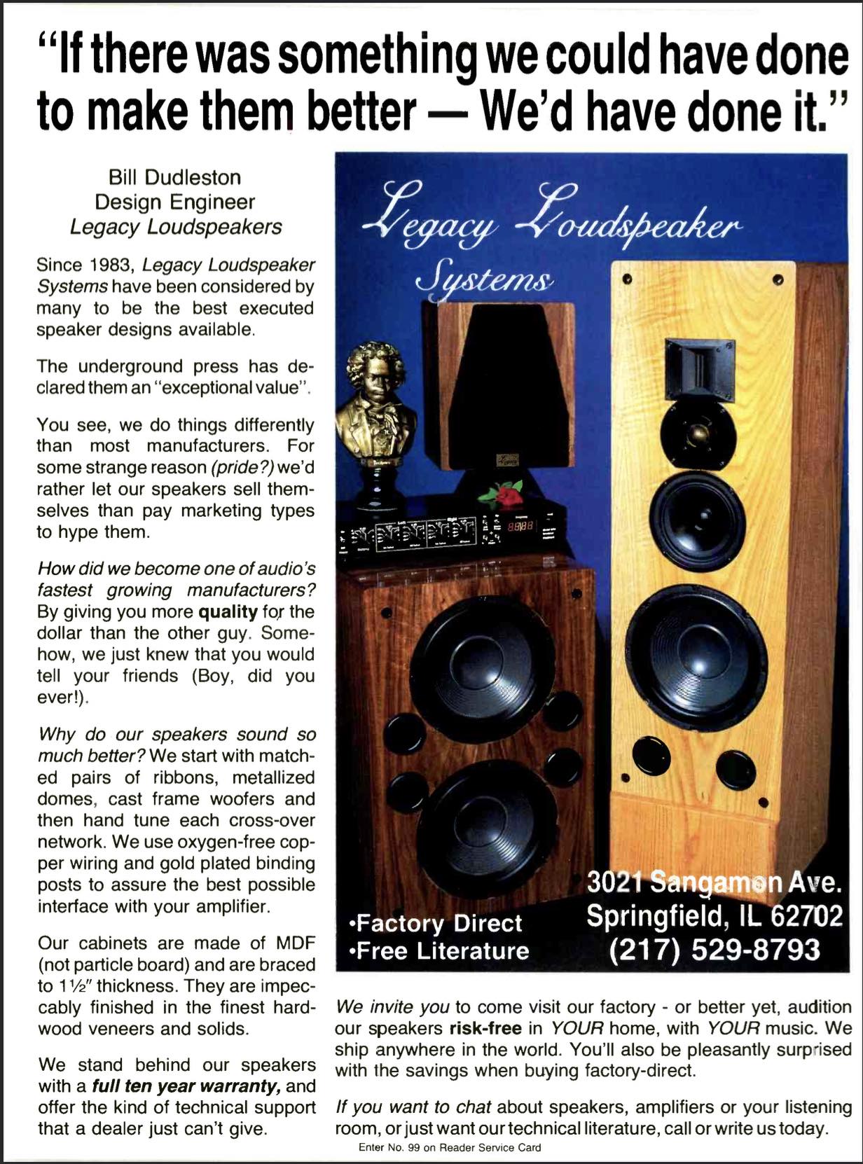 Legacy Audio Focus XD Floor Standing Speaker
