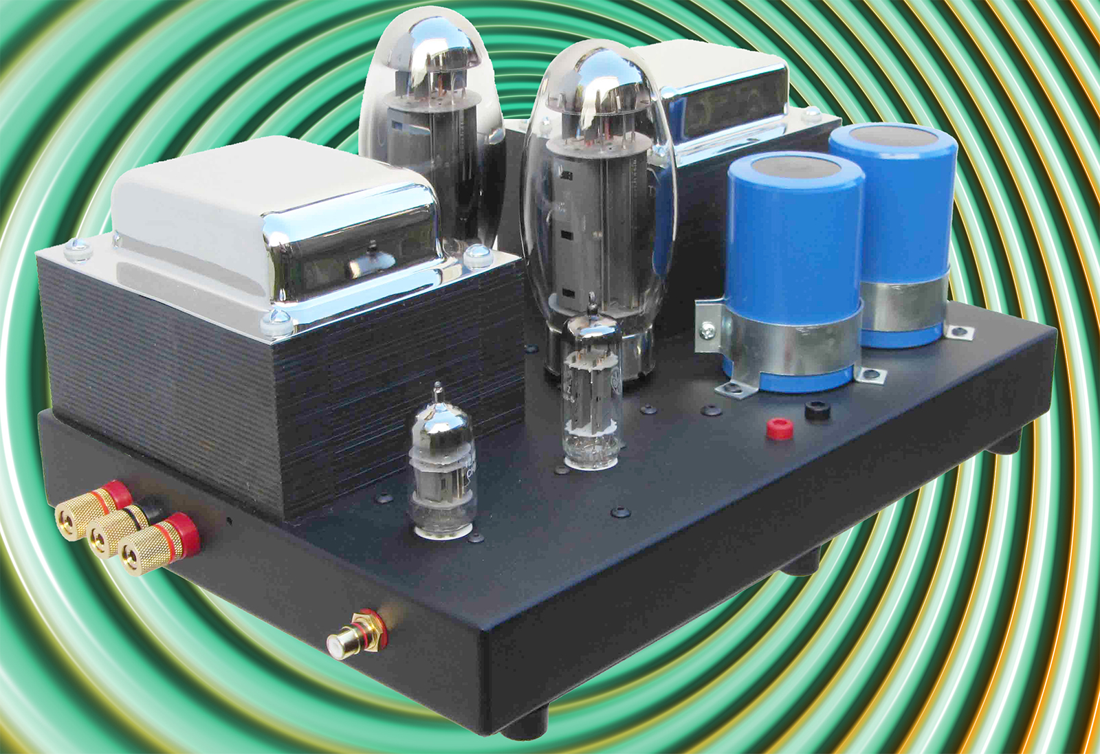 Quicksilver KT Mono Tube Amplifier Angle View Quicksilver KT Mono Tube Amplifier Angle View