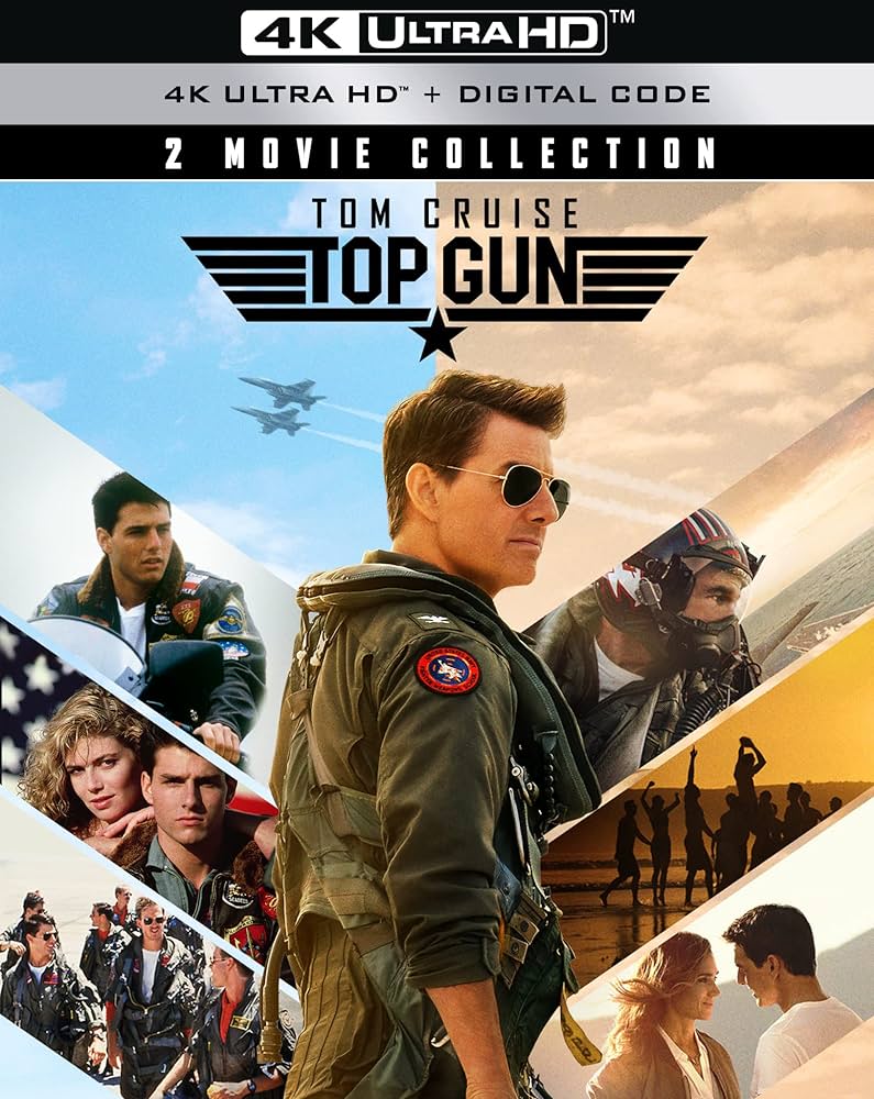 Top Gun Maverick 4K Ultra HD + Digital Code 2 Movie Collection DVD Set Cover