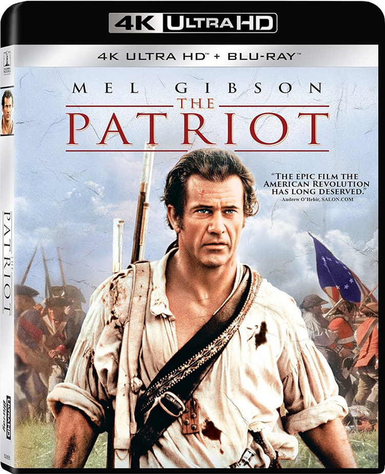 The Patriot 4K Ultra HD + Blu-ray movie cover