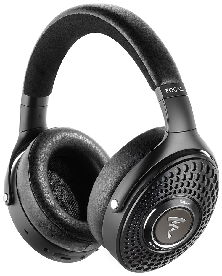 Focal Bathys Wireless Hi-Fi Headphone Deep Black Finish Angle View
