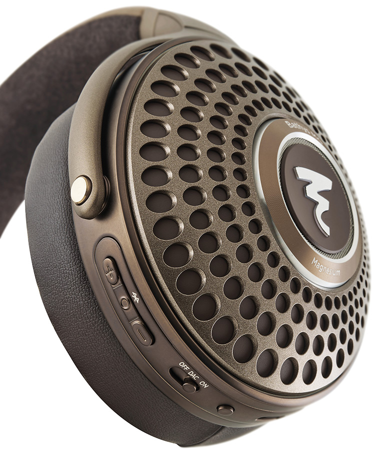 Focal Bathys MG Headphone Close-up Zoomed View featuring buttons