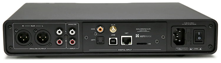 HIFIMAN SERENADE Wireless Desktop DAC/Headphone Amplifier Rear View