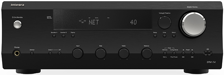 Integra DTM-7.4 Network Stereo Receiver Front View