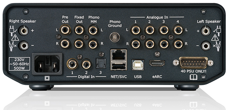 Cyrus Audio 40 AMP - Integrated Amplifier Back Connection Panel View