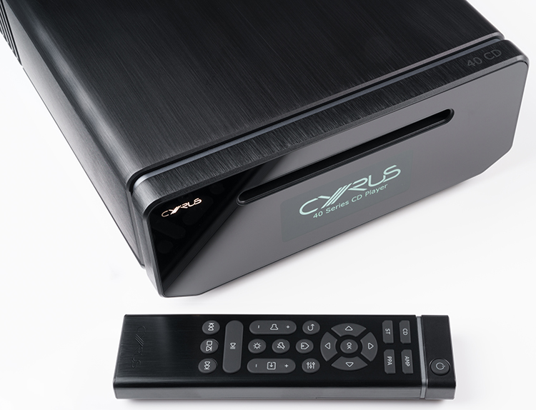 Cyrus Audio 40 CD – Integrated CD Player with remote control Angle View