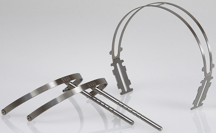 STAX SR-X1 earspeaker metal arc/supportive framework foundation endoskeleton view