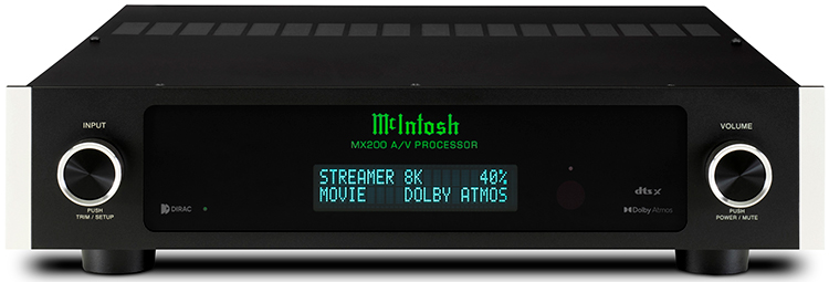 McIntosh MX200 A/V Processor Front Top View