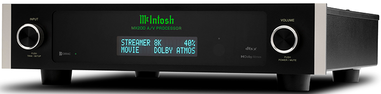 McIntosh MX200 A/V Processor Right Angle View