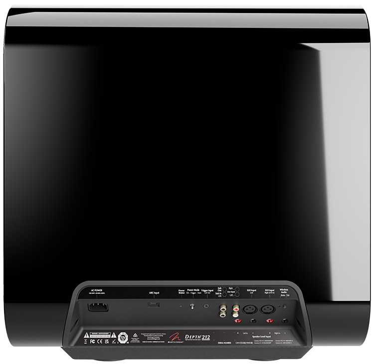 MartinLogan Depth® 212 Luxury Performance Subwoofer Rear Back Panel View