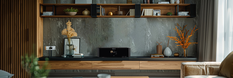 Michi Q5 Transport DAC Living Room Lifestyle View