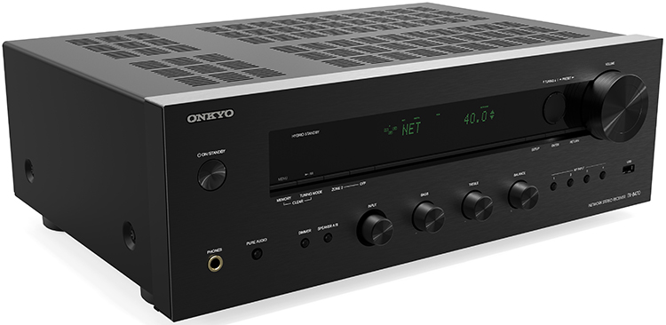 Onkyo TX-8470 2-Channel Network Stereo Receiver Angle View