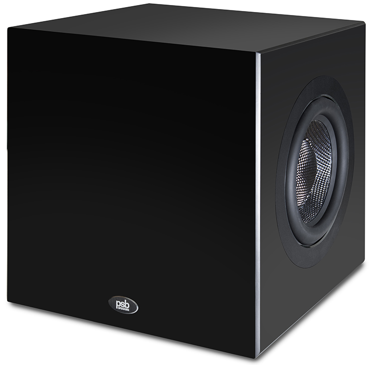 PSB Speakers SubSeries BP8 Powered Subwoofer (Black Finish) Angle View