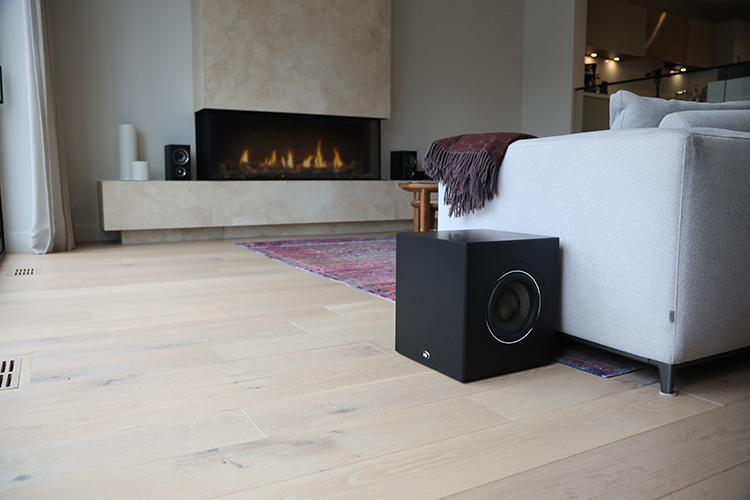 PSB Speakers SubSeries BP8 Powered Subwoofer (Black Finish) Living Room View