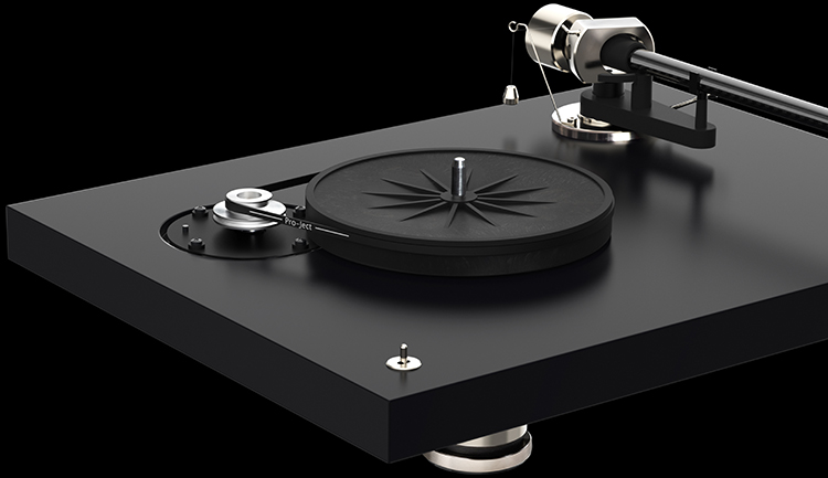 Pro-Ject Debut Pro B Turntable Subplatter Angle View