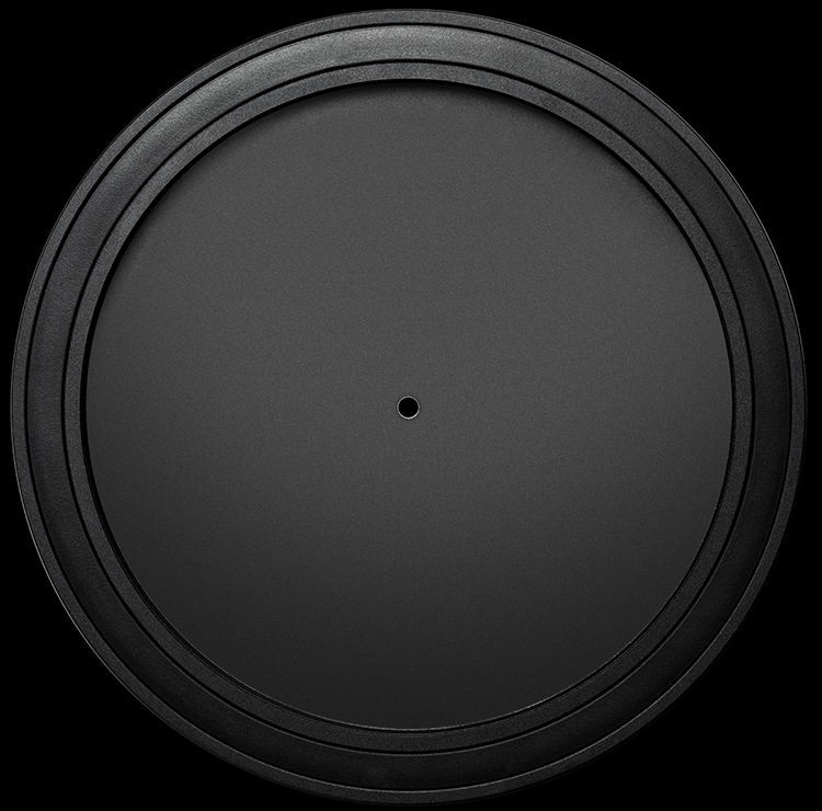 Pro-Ject Debut Pro B Turntable Platter with TPE damping ring Top View