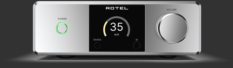 Rotel DX-5 Stereo Integrated Amplifier Silver Finish Front View