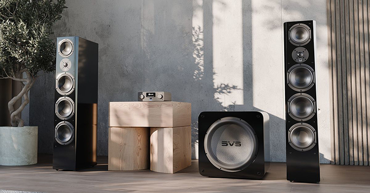 SVS product models displayed for the Black Friday Sale 2025 side by side next to each other