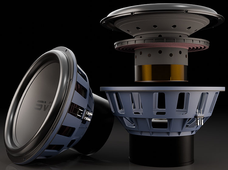 SVS 17-Ultra R|Evolution Subwoofer Series high-excursion 17-inch driver Exploded View