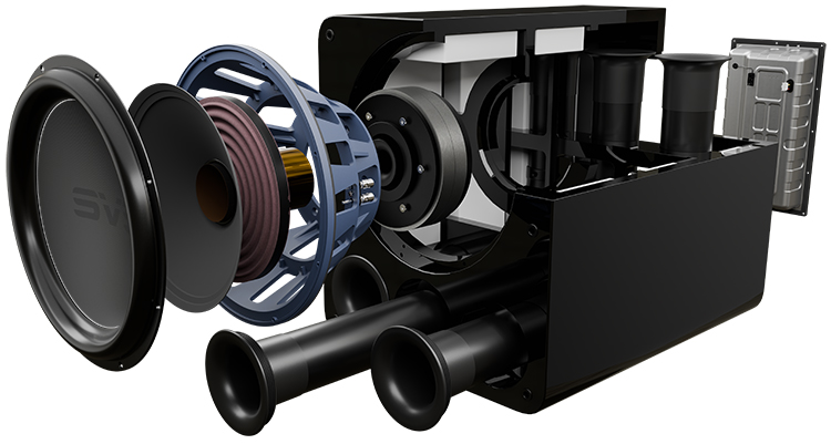 SVS PB-5000 R|Evolution ported cabinet subwoofer Exploded View