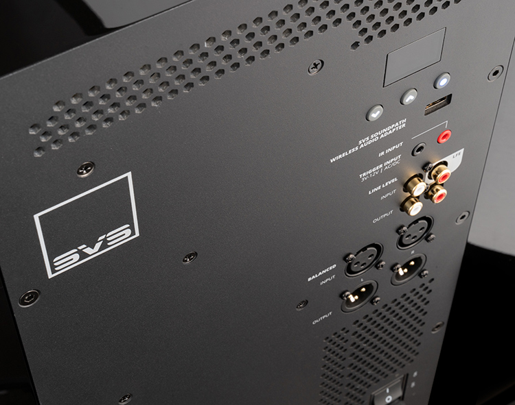 SVS PB-5000 R|Evolution ported cabinet subwoofer Rear Angle Close-up View