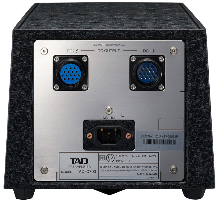 TAD-C700 Preamplifier Power Supply Unit Back View