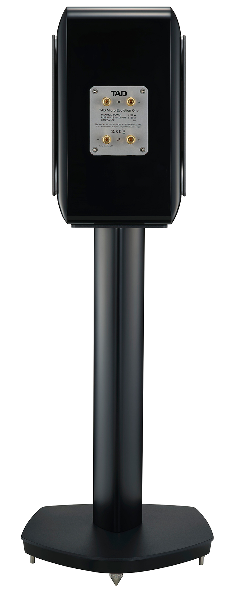TAD-ME1TX Bookshelf Speaker System Black Finish Back View